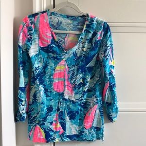Lilly Pulitzer 3/4 Sleeve V-Neck